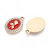 Alloy Enamel Pendants ENAM-T020-112KCG-2
