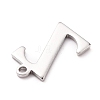 304 Stainless Steel Charms STAS-H112-Z-P-3