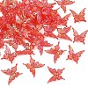 50Pcs Transparent Acrylic Beads PACR-YW0001-57F-1