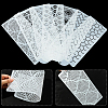 Gorgecraft 7Pcs 7 Styles Plastic Cake Stencil Template DIY-GF0003-65-3