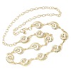 Summer Iron Conch Link Chain Waist Belly Chains for Women LS-AJEW-G067-01G-2