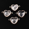 Natural & Synthetic Mixed Stone Love Heart Pendants G-T138-205M-G-2