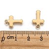 Ion Plating(IP) 304 Stainless Steel Tiny Cross Charms LS-X-STAS-L159-06G-3
