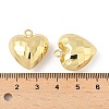 Heart Brass Pendants KK-M327-02C-G-3