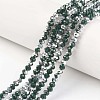 Electroplate Opaque Glass Beads Strands X-EGLA-A034-P4mm-M04-1