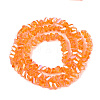 Electroplate Transparent Glass Beads Strands EGLA-Q139-01A-A09-2
