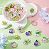 30Pcs Luminous Transparent Resin Cabochons RESI-TA0004-96-6