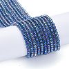 Electroplate Glass Beads Strands EGLA-K014-A-FR01-2