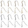 16Pcs 4 Style Brass Ear Hooks KK-PH0009-29-1