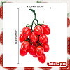 2Pcs Plastic Imitation Cherry Tomato AJEW-SP0004-32-2