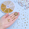 8 Styles Brass Smooth Round Beads KK-PH0013-53-3