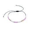 Nylon Thread Braided Beads Bracelets BJEW-JB04350-M-2