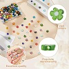 240Pcs 12 Colors Handmade Millefiori Glass Bead Strands LAMP-HY0001-09-5