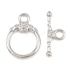 Brass Toggle Clasps KK-G548-42P-02-3