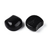 Natural Obsidian Cat Head Shape Beads G-T144-05D-2