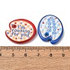 Motivational Quote Palette Shaped Printed Opaque Acrylic Beads AC-CBAC4EE-04-3