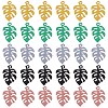 BENECREAT 30Pcs 5 Colors Spray Painted Alloy Pendants FIND-BC0003-26-1