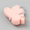 Opaque Resin Pendants RESI-CJC0020-37D-2