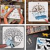 Large Plastic Reusable Drawing Painting Stencils Templates DIY-WH0202-413-4