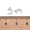 Brass Micro Pave Clear Cubic Zirconia Pendants KK-K351-44A-P-3