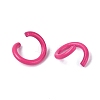 Spray Painted Iron Open Jump Rings IFIN-T017-04B-17-3