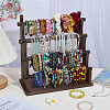 4-Tier Wood Bracelet Organizer Display Stands BDIS-WH0010-16A-4
