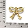 Rack Plating Brass Micro Pave Cubic Zirconia Charms KK-G500-14C-G-3