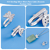 2Pcs 925 Sterling Silver Micro Pave Cubic Zirconia Pendant Bails STER-PH0001-94-4