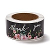 Flower Pattern Paper Gift Tag Stickers X-DIY-C011-01A-2