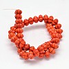 Autumn Theme Dyed Synthetic Turquoise Bead Strands G-M148-02-B-2