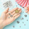 60Pcs 15 Styles Tibetan Style Alloy Beads FIND-YW0010-09-5