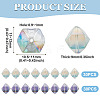 60Pcs 2 Colors Electroplate Glass Beads EGLA-TADJ0001-19B-4