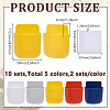 10Sets 5 Colors Plastic Wall-mounted Remote Control Storage Box KY-GO0001-13B-2