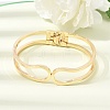 Brass Hollow Hinged Cuff Bangles for Women KK-CBA0B5A-02G-2