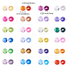 720Pcs 24 Colors Transparent Acrylic Beads MACR-CJ0001-17-2