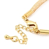 Brass Mesh Chain Bracelets for Women DIY-B066-02G-3