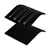 MDF with Velvet Mat Jewelry Necklace Display Stands NDIS-WH0001-29-1