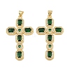 Brass Micro Pave Cubic Zirconia Pendants CU-CBADC6C-13G-05-1