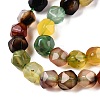 Natural Agate(Dyed) Beads Strands G-T138-221B-3