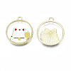 Alloy Enamel Pendants ENAM-S115-194-3