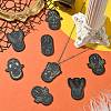 12Pcs 6 Styles Opaque Dark Theme Acrylic Pendants OACR-CJ0002-09-6