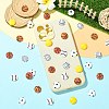 60Pcs 6 Styles Sport Opaque Resin Cabochons RESI-CJ0004-95-6