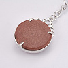 Synthetic Goldstone Keychain KEYC-P041-C04-4