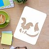 5  Style PET Hollow out Drawing Painting Stencils Sets DIY-WH0172-319-3