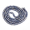 Baking Paint Transparent Glass Beads Strands DGLA-N011-6mm-08-2