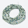 Electroplate Glass Beads Strands EGLA-A034-J4mm-I03-2