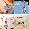 DIY 5D Diamond Painting Key Chain DIY-WH0167-08-6