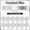 36Pcs 12 Styles 304 Stainless Steel Blank Sheets STAS-OC0001-37-2