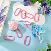 10Pcs Alloy Spring Gate Rings FIND-TA0009-25L-5