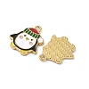 304 Stainless Steel Enamel Pendants STAS-L300-012G-22-2